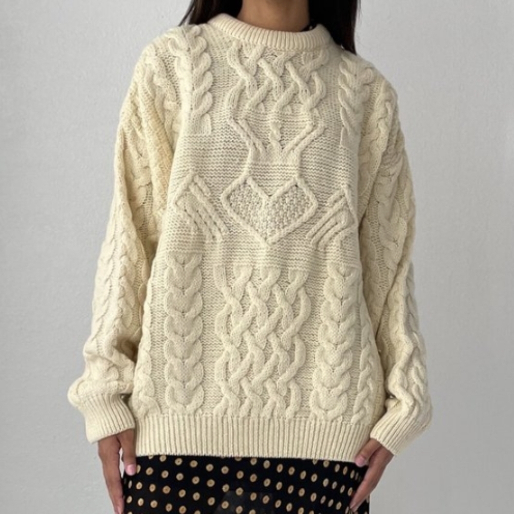 Aran Crafts  100% Wool  Sweater Size L